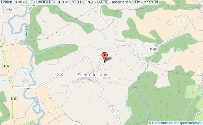 plan association Chasse Du Sanglier Des Monts Du Plantaurel Saint-Christaud