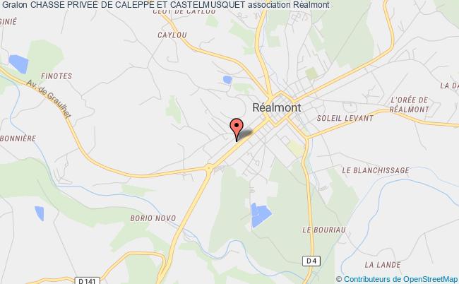 plan association Chasse Privee De Caleppe Et Castelmusquet Réalmont