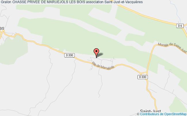 plan association Chasse Privee De Maruejols Les Bois Saint-Just-et-Vacquières