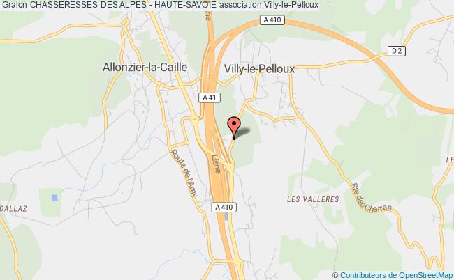 plan association Chasseresses Des Alpes - Haute-savoie Villy-le-Pelloux