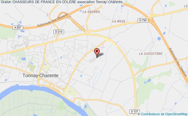 plan association Chasseurs De France En ColÈre Tonnay-Charente