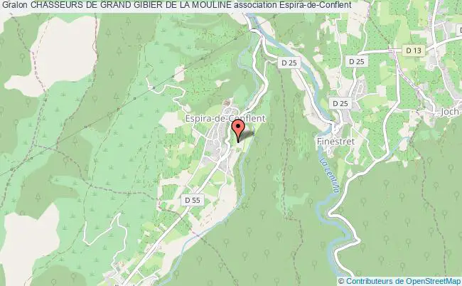plan association Chasseurs De Grand Gibier De La Mouline Espira-de-Conflent