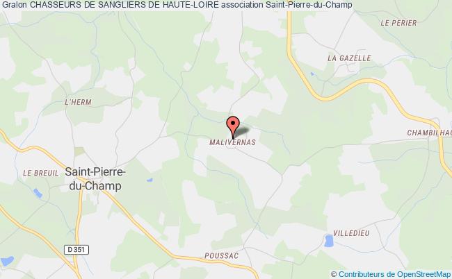 plan association Chasseurs De Sangliers De Haute-loire Saint-Pierre-du-Champ