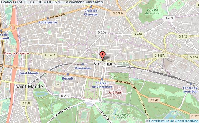 plan association Chat'touch De Vincennes Vincennes