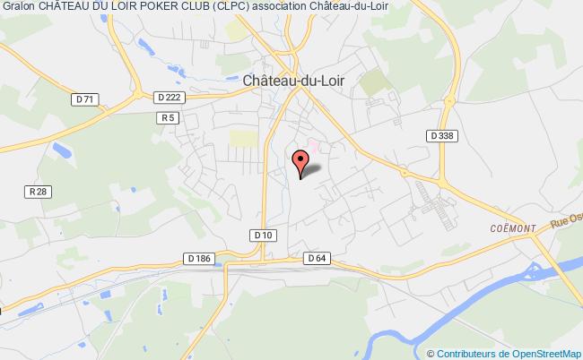 plan association ChÂteau Du Loir Poker Club (clpc) Montval-sur-Loir