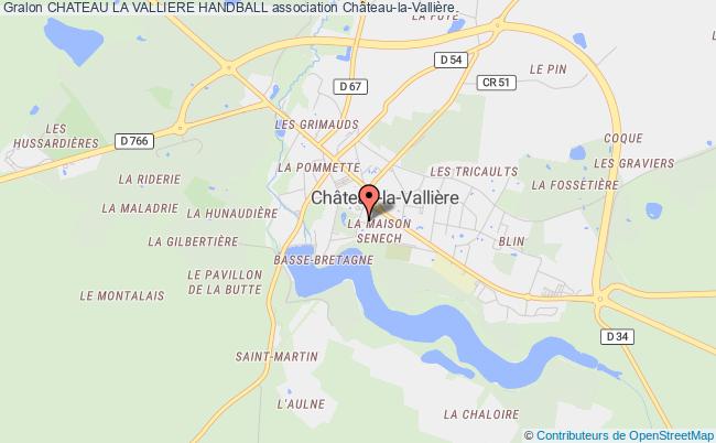 plan association Chateau La Valliere Handball Château-la-Vallière