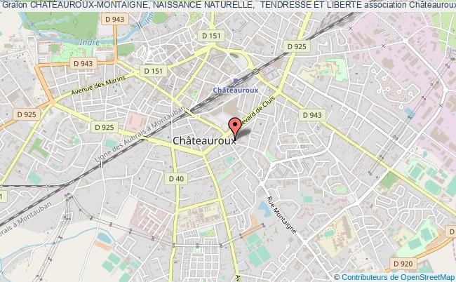 plan association Chateauroux-montaigne, Naissance Naturelle,  Tendresse Et Liberte Châteauroux