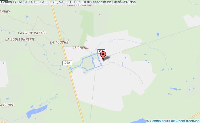 plan association Chateaux De La Loire, Vallee Des Rois Cléré-les-Pins