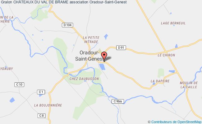 plan association ChÂteaux Du Val De Brame Oradour-Saint-Genest