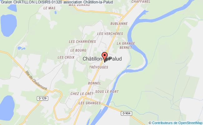 plan association ChÂtillon Loisirs 01320 Châtillon-la-Palud