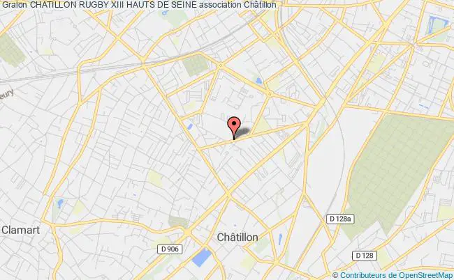 plan association Chatillon Rugby Xiii Hauts De Seine Châtillon