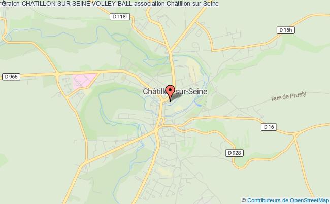 plan association Chatillon Sur Seine Volley Ball Châtillon-sur-Seine