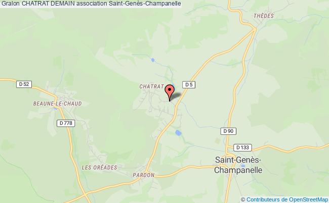 plan association Chatrat Demain Saint-Genès-Champanelle