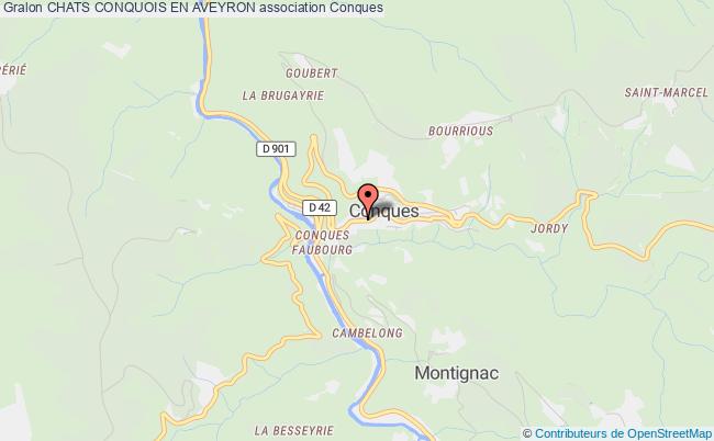 plan association Chats Conquois En Aveyron Conques