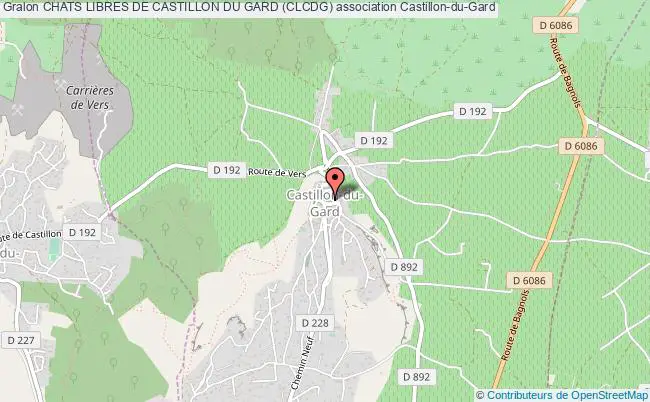 plan association Chats Libres De Castillon Du Gard (clcdg) Castillon-du-Gard