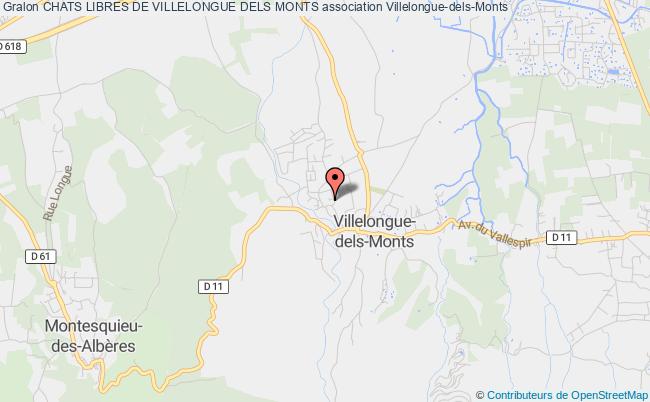 plan association Chats Libres De Villelongue Dels Monts Villelongue-dels-Monts