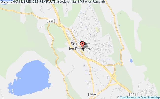 plan association Chats Libres Des Remparts Saint-Mitre-les-Remparts