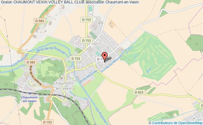 plan association Chaumont Vexin Volley Ball Club Chaumont-en-Vexin