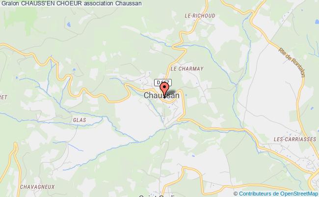 plan association Chauss'en Choeur Chaussan