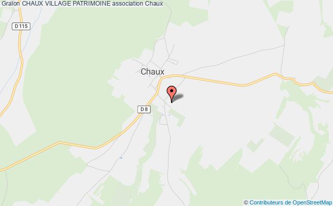 plan association Chaux Village Patrimoine Chaux