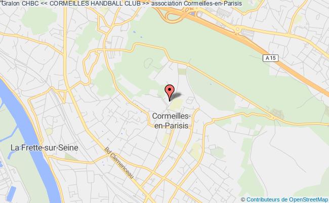 plan association Chbc << Cormeilles Handball Club >> Cormeilles-en-Parisis