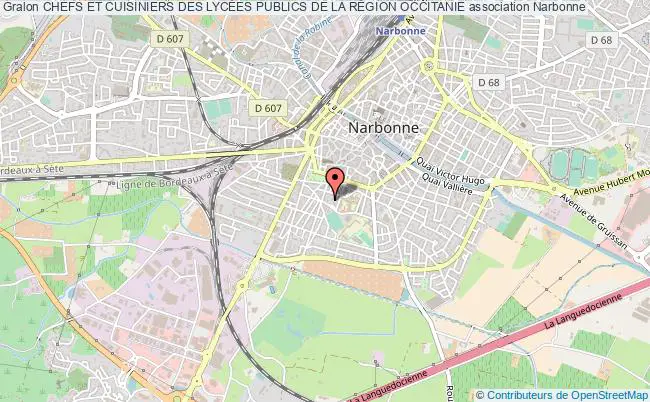 plan association Chefs Et Cuisiniers Des LycÉes Publics De La RÉgion Occitanie Narbonne