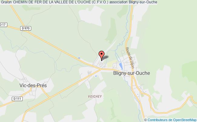 plan association Chemin De Fer De La Vallee De L'ouche (c.f.v.o.) Bligny-sur-Ouche
