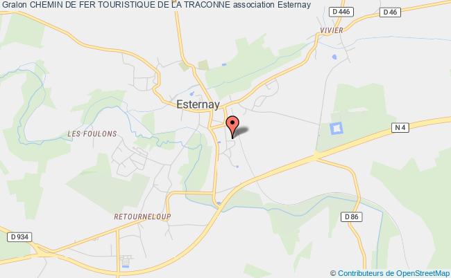 plan association Chemin De Fer Touristique De La Traconne Esternay