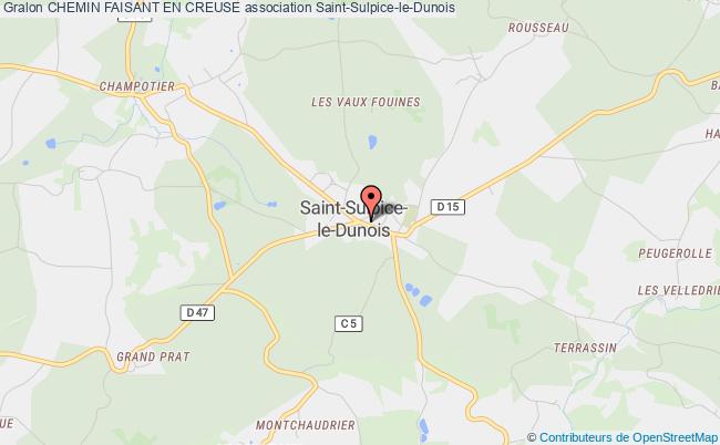 plan association Chemin Faisant En Creuse Saint-Sulpice-le-Dunois