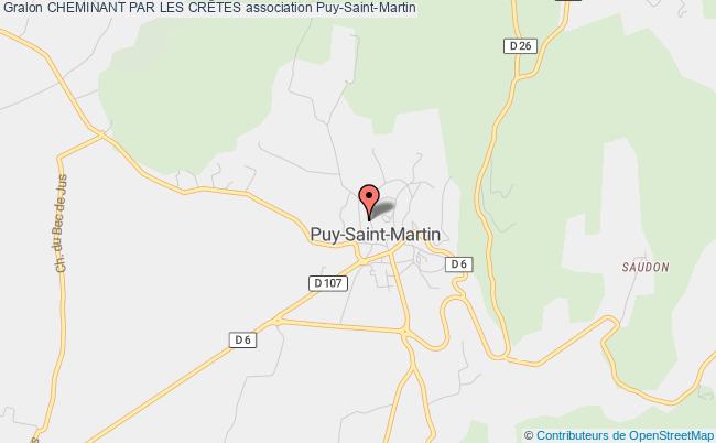 plan association Cheminant Par Les CrÊtes Puy-Saint-Martin
