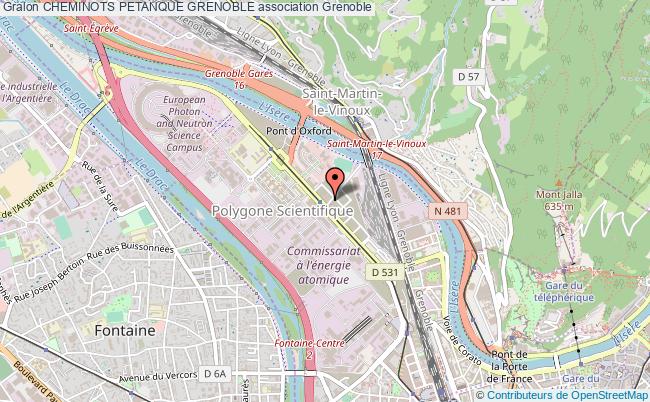 plan association Cheminots Petanque Grenoble Grenoble