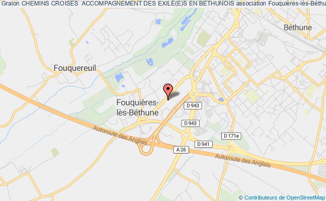 plan association Chemins Croises  Accompagnement Des ExilÉ(e)s En Bethunois Fouquières-lès-Béthune