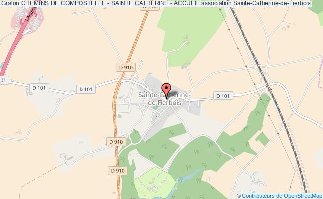 plan association Chemins De Compostelle - Sainte Catherine - Accueil Sainte-Catherine-de-Fierbois