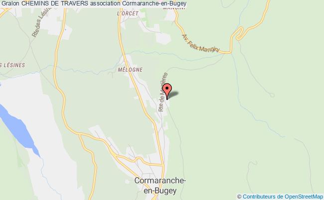 plan association Chemins De Travers Cormaranche-en-Bugey