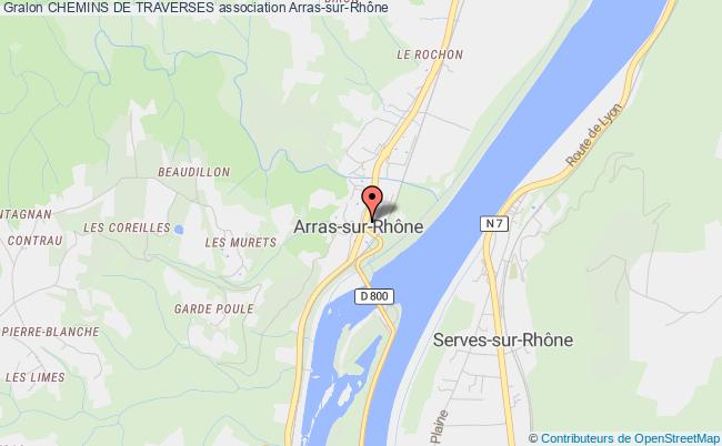 plan association Chemins De Traverses Arras-sur-Rhône