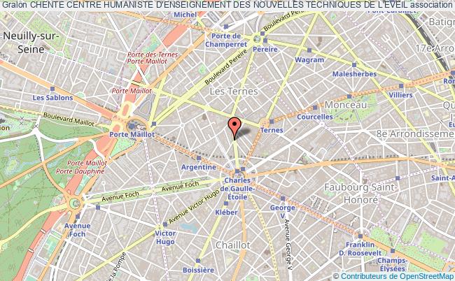 plan association Chente Centre Humaniste D'enseignement Des Nouvelles Techniques De L'eveil Paris