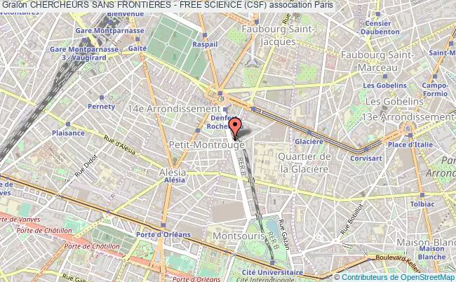 plan association Chercheurs Sans Frontieres - Free Science (csf) Paris