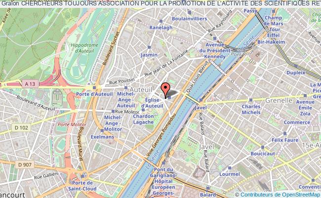 plan association Chercheurs Toujours Association Pour La Promotion De L'activite Des Scientifiques Retraites Paris