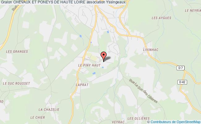 plan association Chevaux Et Poneys De Haute Loire Yssingeaux