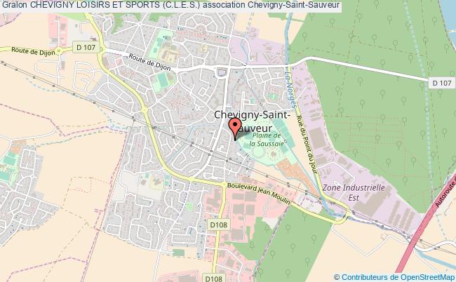 plan association Chevigny Loisirs Et Sports (c.l.e.s.) Chevigny-Saint-Sauveur