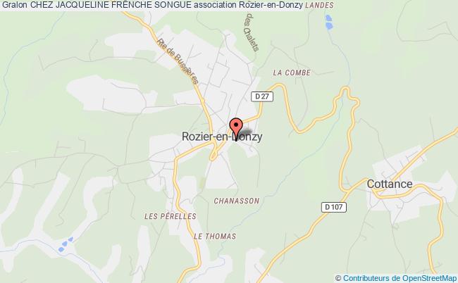 plan association Chez Jacqueline FrÊnche Songue Rozier-en-Donzy