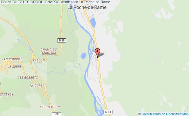 plan association Chez Les Croquignards Roche-de-Rame