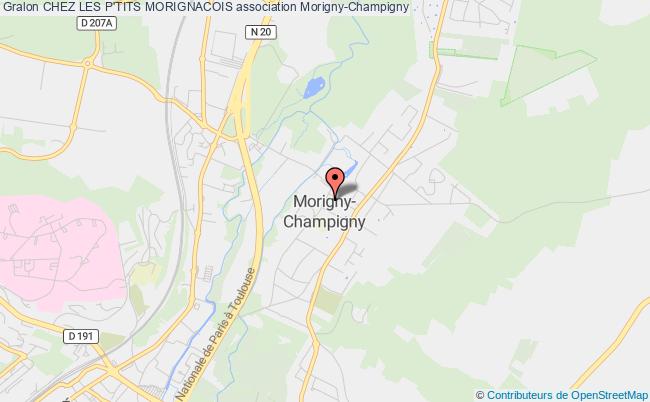 plan association Chez Les P'tits Morignacois Morigny-Champigny