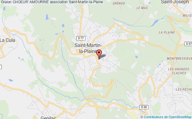 plan association Choeur' Amourine Saint-Martin-la-Plaine
