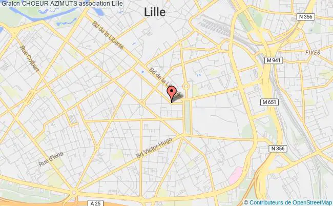 plan association Choeur Azimuts Lille