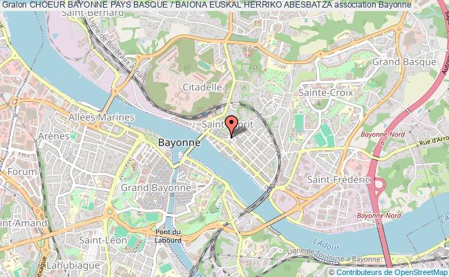 CHOEUR BAYONNE PAYS BASQUE / BAIONA EUSKAL HERRIKO ABESBATZA