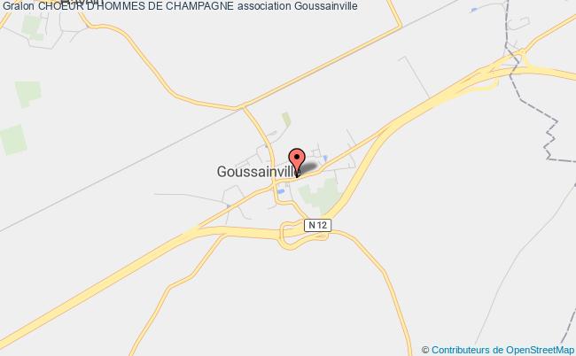 plan association Choeur D'hommes De Champagne Goussainville