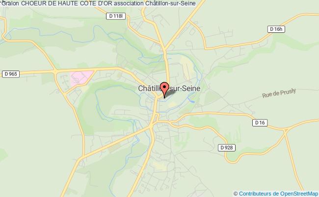 plan association Choeur De Haute Cote D'or Châtillon-sur-Seine