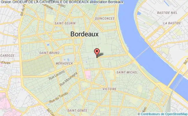plan association Choeur De La Cathedrale De Bordeaux Bordeaux