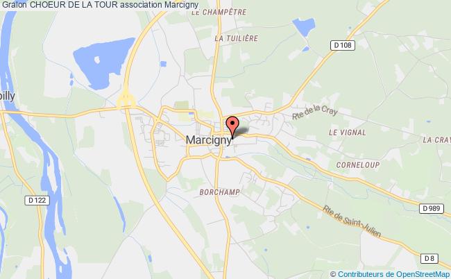 plan association Choeur De La Tour Marcigny